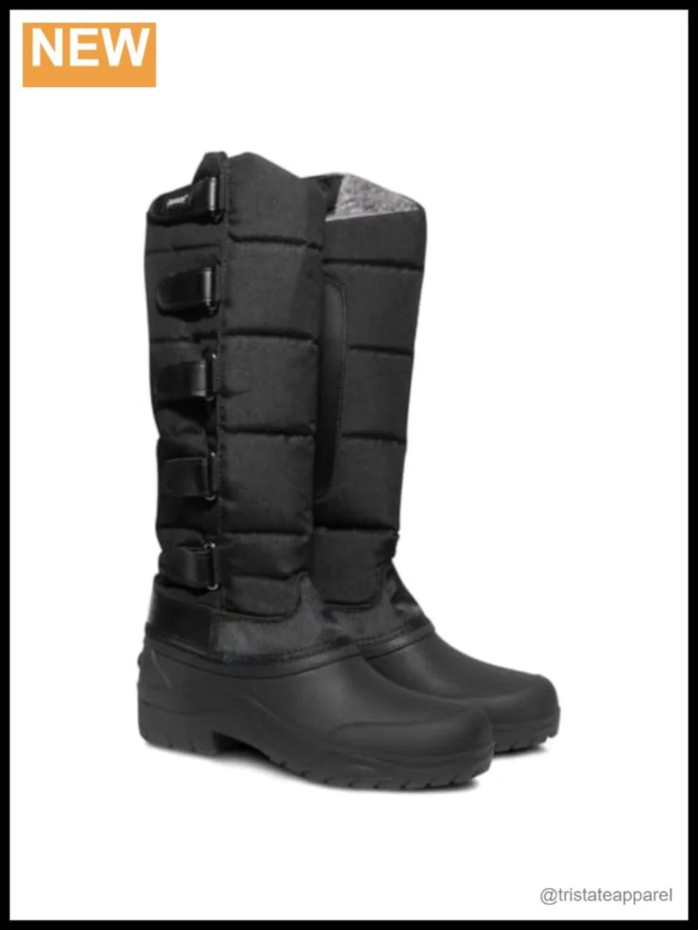 Insulated Fleece-Lined Winter Equestrian Boots Waterproof